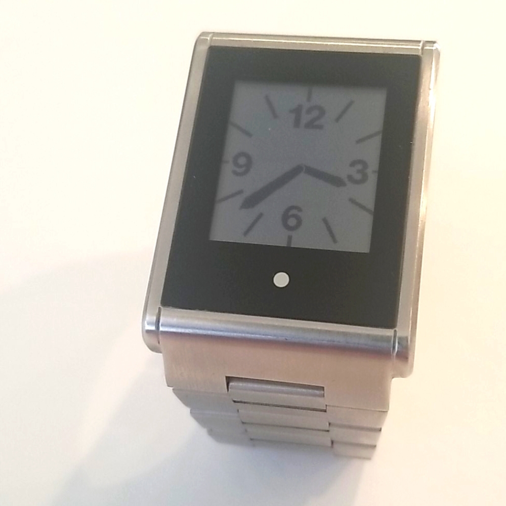 Unisex PHOSPHOR Touch Time E-ink Stainless Watch Rare